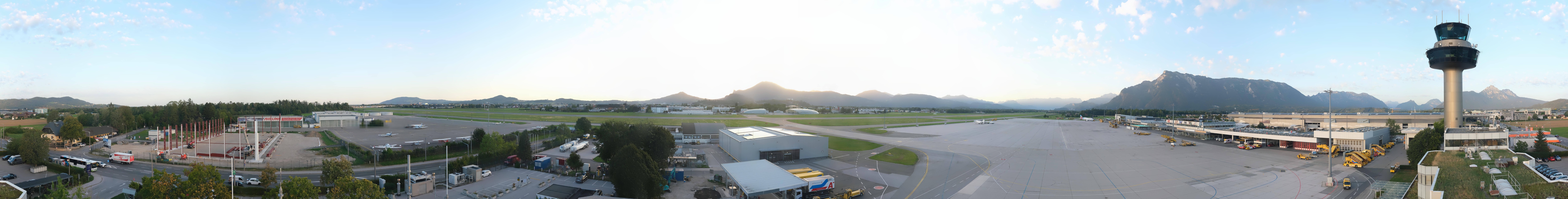 Archiv Foto Webcam Flughafen Salzburg