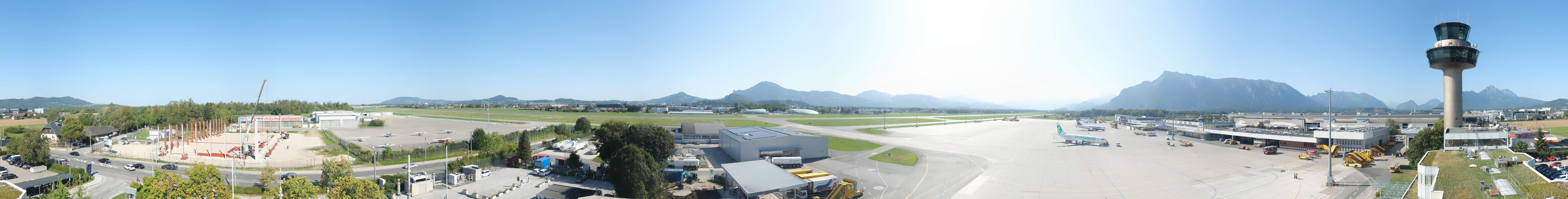 Archiv Foto Webcam Flughafen Salzburg