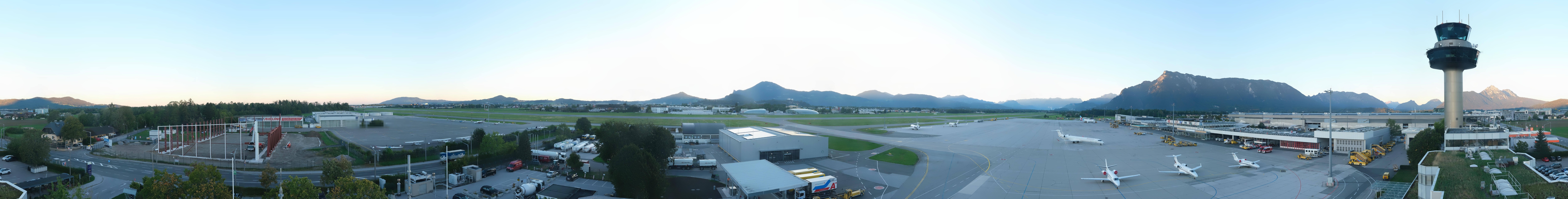 Archiv Foto Webcam Flughafen Salzburg