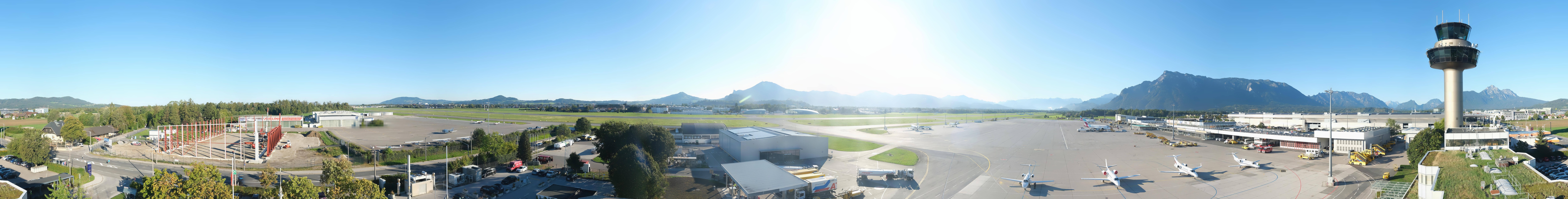 Archiv Foto Webcam Flughafen Salzburg