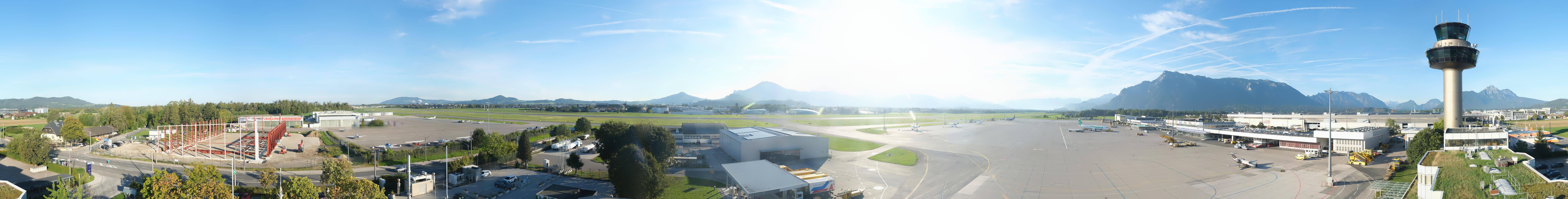 Archiv Foto Webcam Flughafen Salzburg