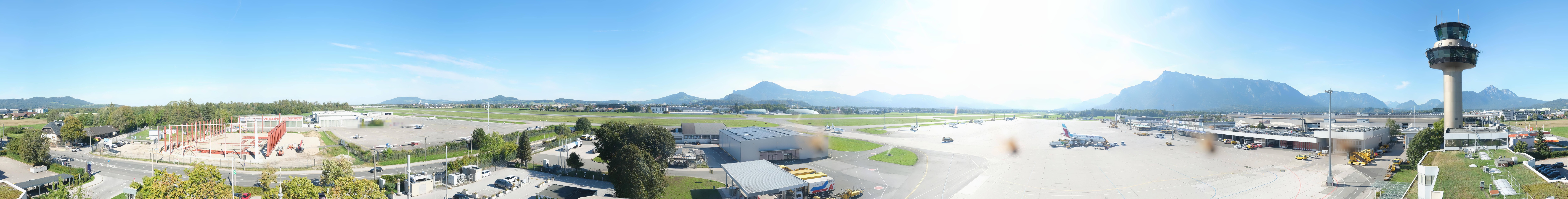 Archiv Foto Webcam Flughafen Salzburg