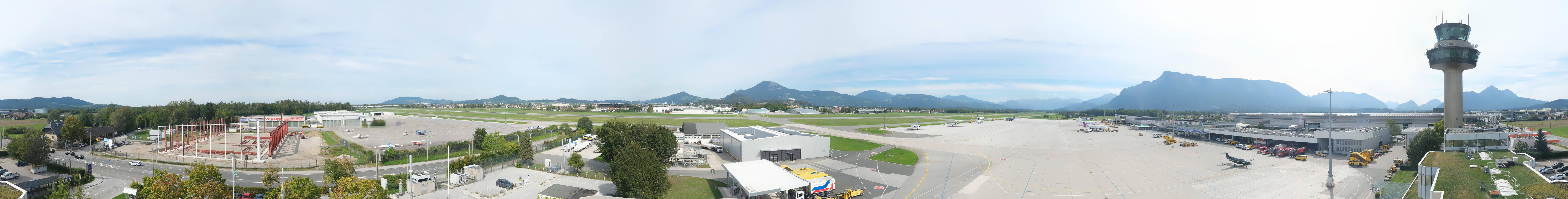 Archiv Foto Webcam Flughafen Salzburg