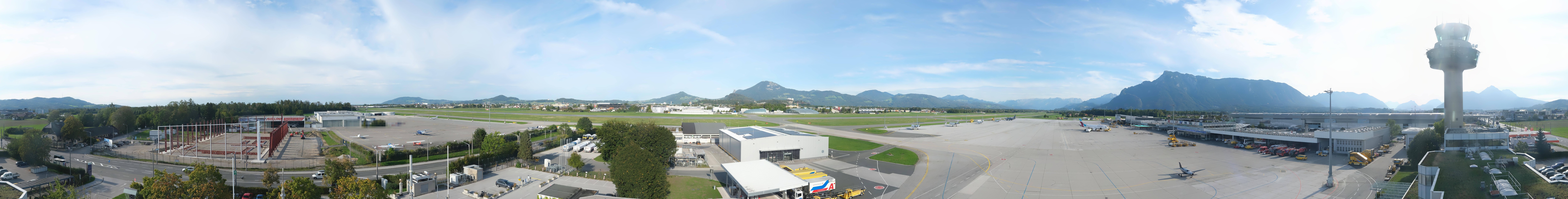 Archiv Foto Webcam Flughafen Salzburg