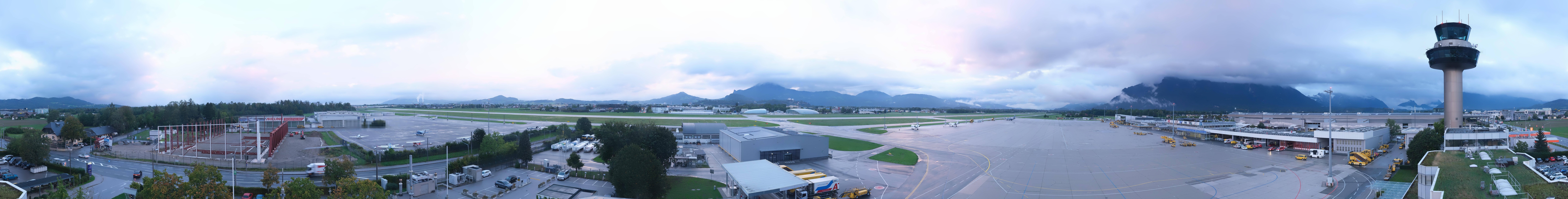 Archiv Foto Webcam Flughafen Salzburg