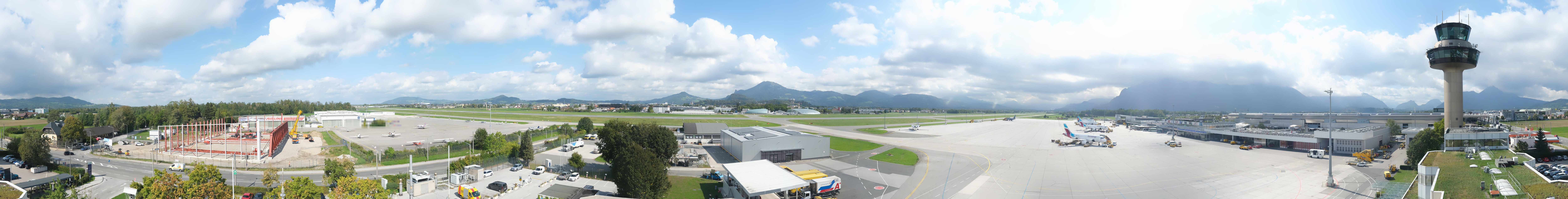 Archiv Foto Webcam Flughafen Salzburg