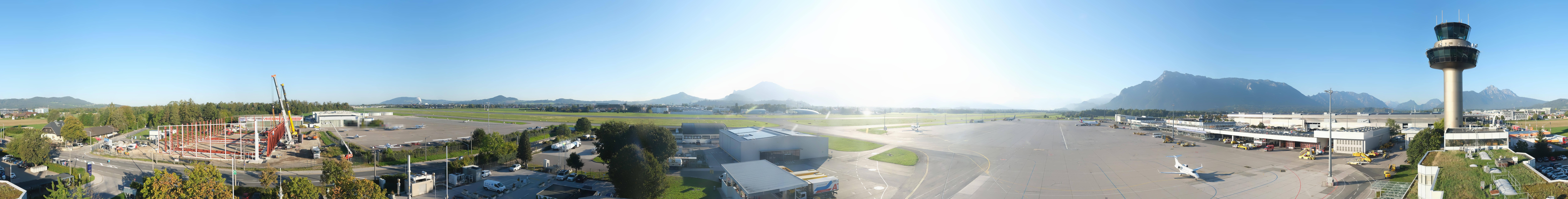 Archiv Foto Webcam Flughafen Salzburg