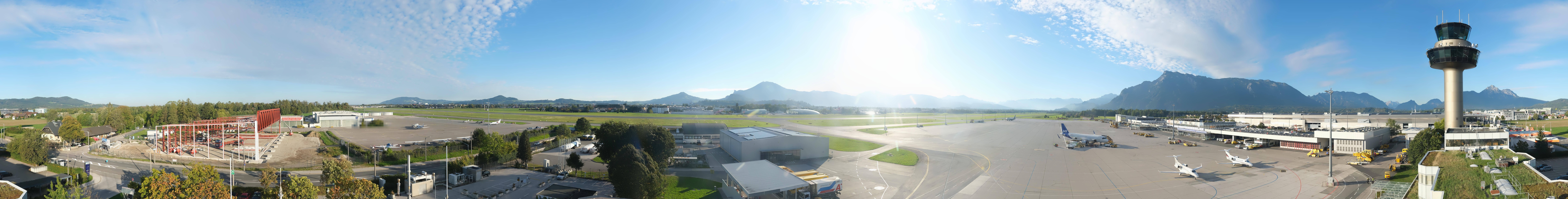 Archiv Foto Webcam Flughafen Salzburg