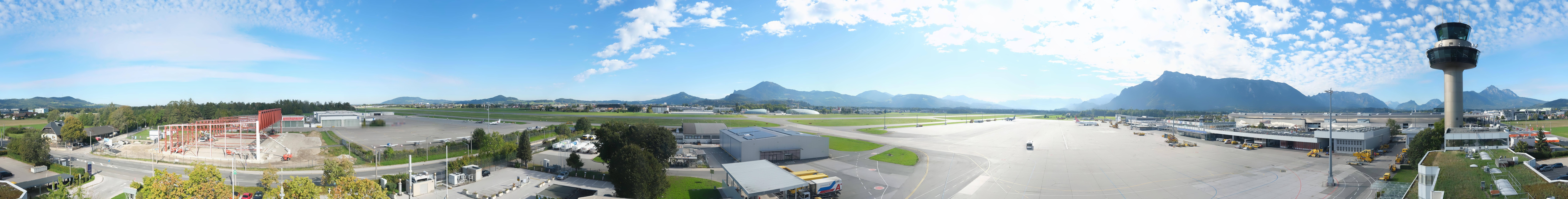 Archiv Foto Webcam Flughafen Salzburg