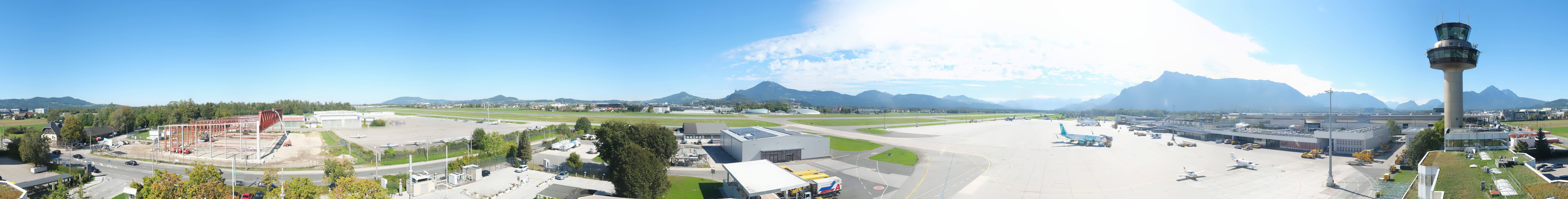 Archiv Foto Webcam Flughafen Salzburg