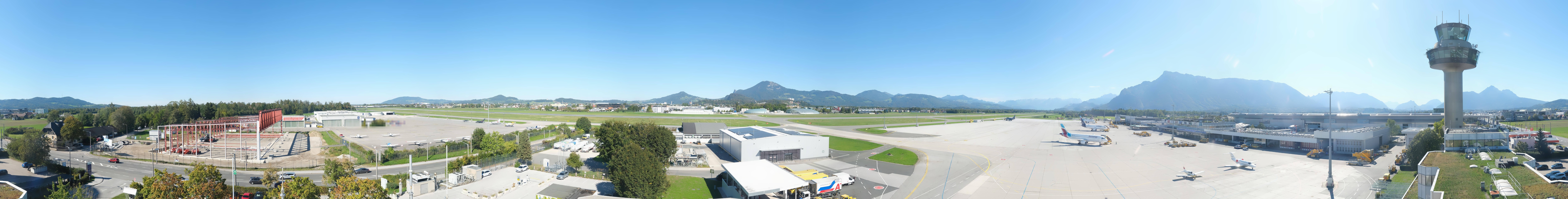 Archiv Foto Webcam Flughafen Salzburg