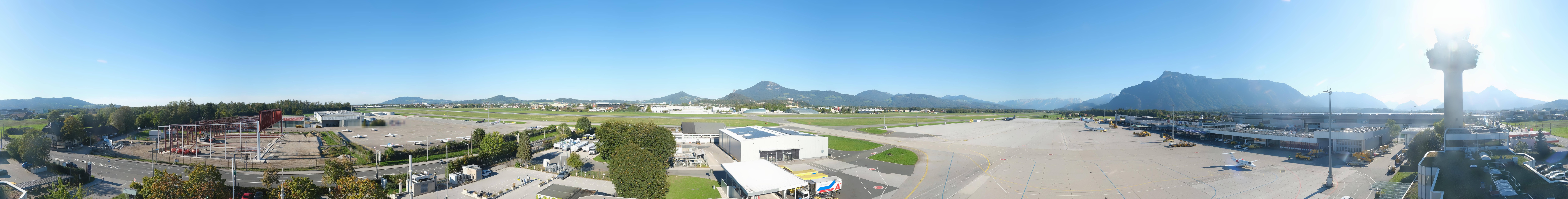 Archiv Foto Webcam Flughafen Salzburg