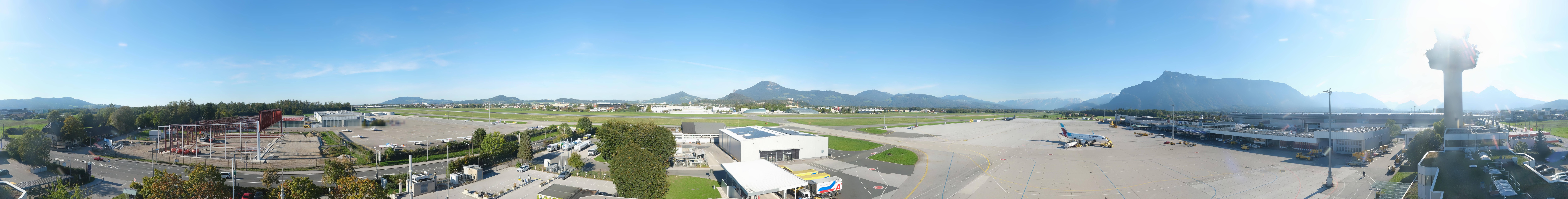 Archived image Webcam Salzburg Airport Panorama