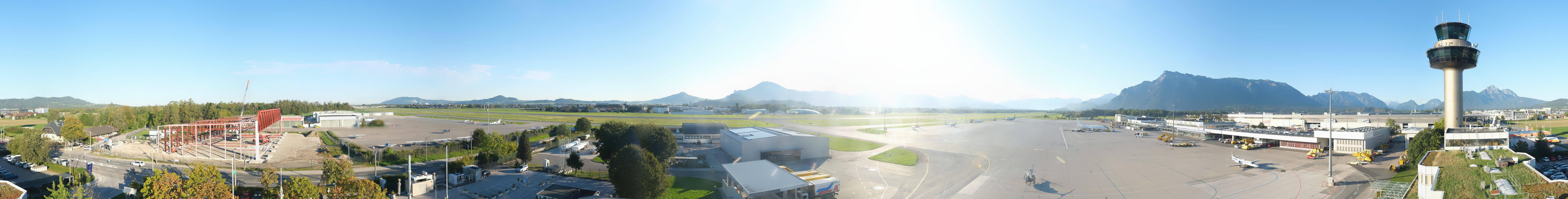 Archiv Foto Webcam Flughafen Salzburg