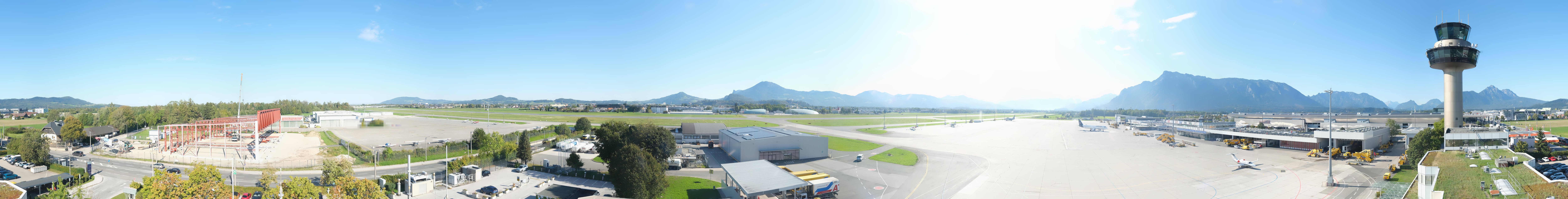 Archiv Foto Webcam Flughafen Salzburg