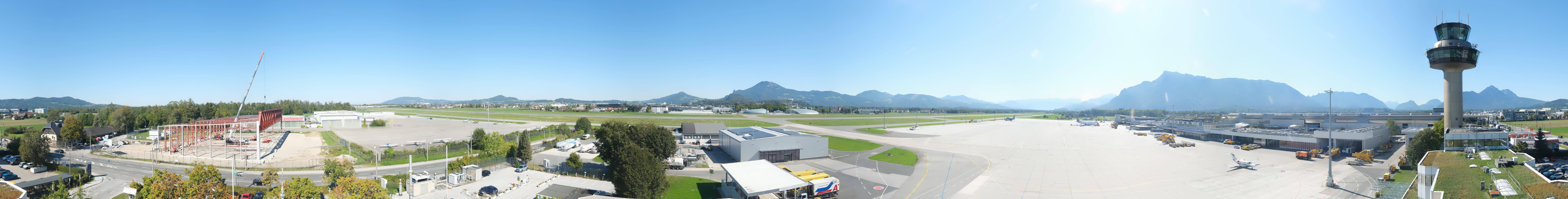 Archiv Foto Webcam Flughafen Salzburg