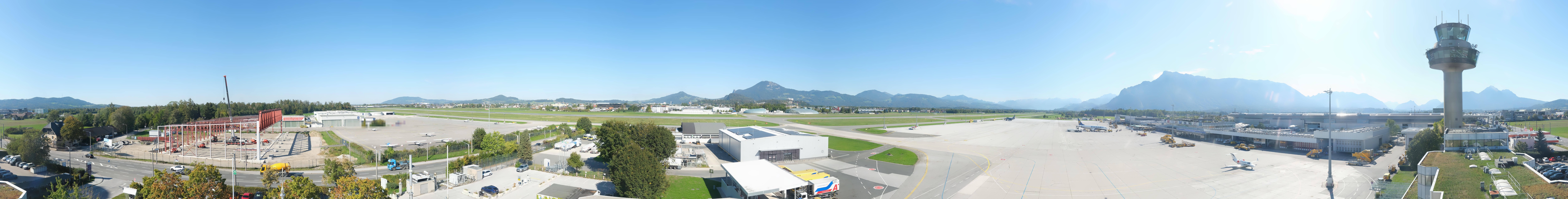 Archiv Foto Webcam Flughafen Salzburg