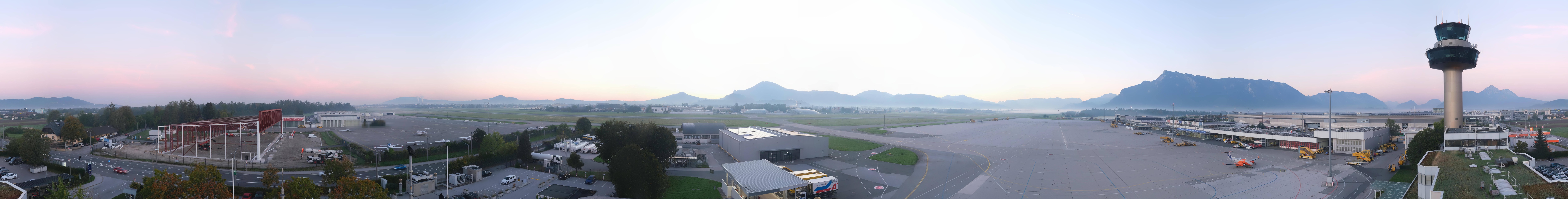 Archiv Foto Webcam Flughafen Salzburg