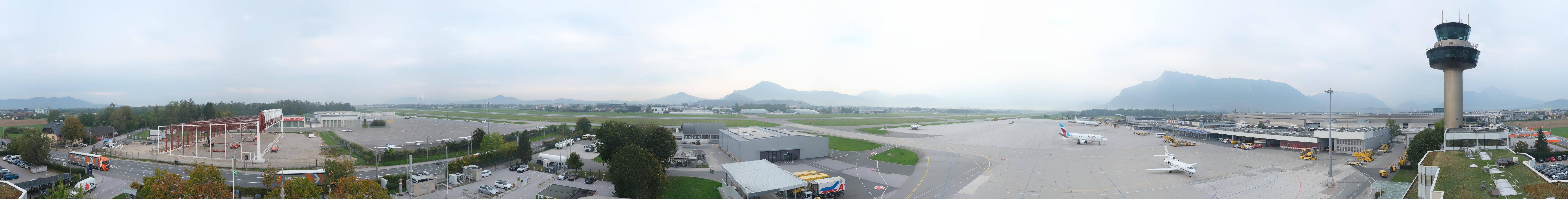 Archiv Foto Webcam Flughafen Salzburg
