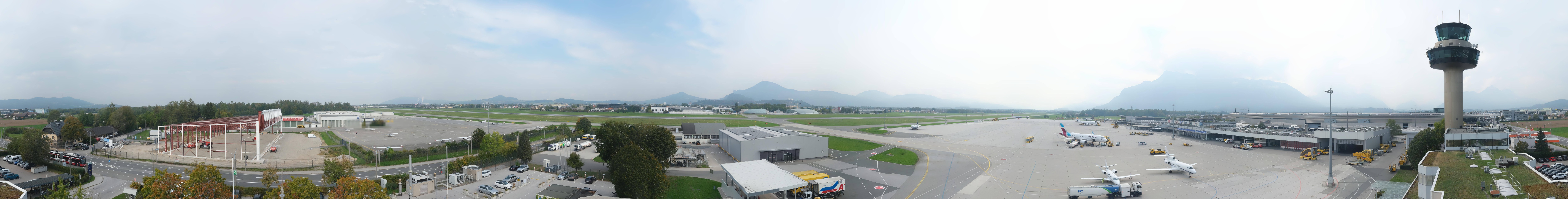 Archiv Foto Webcam Flughafen Salzburg
