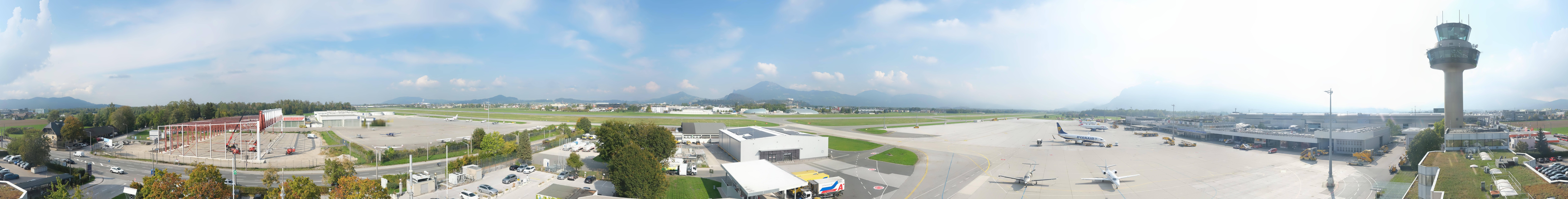 Archiv Foto Webcam Flughafen Salzburg