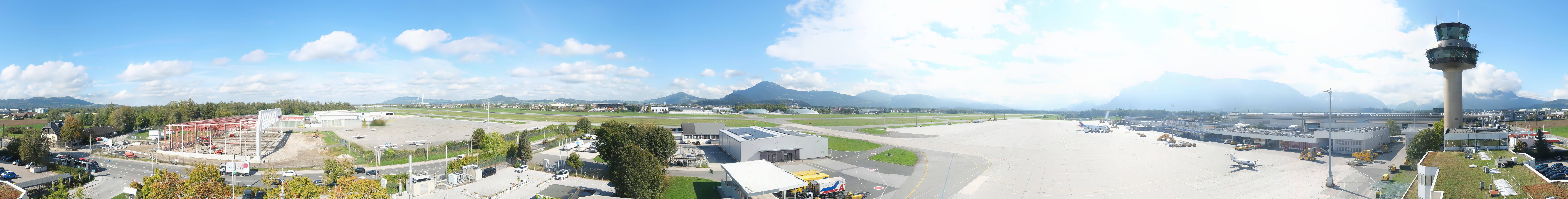 Archiv Foto Webcam Flughafen Salzburg