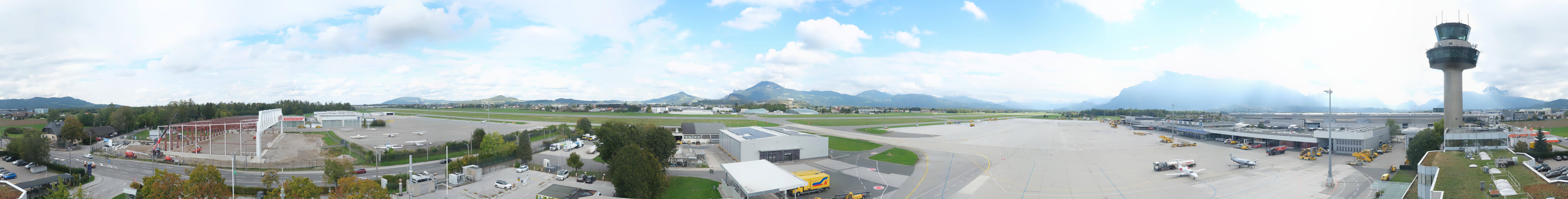 Archiv Foto Webcam Flughafen Salzburg