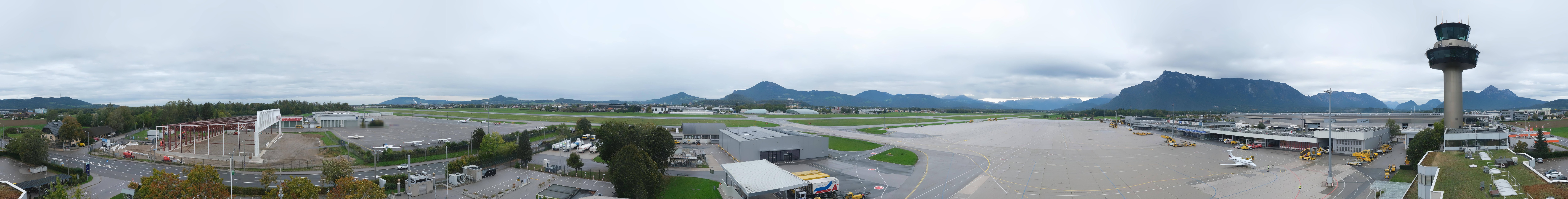 Archiv Foto Webcam Flughafen Salzburg