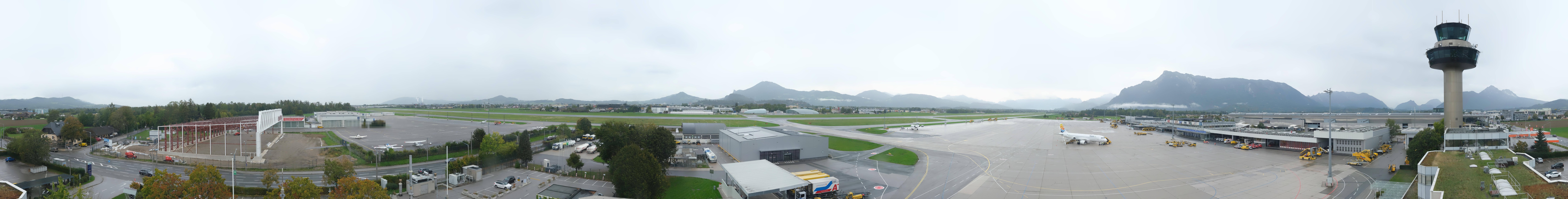 Archiv Foto Webcam Flughafen Salzburg