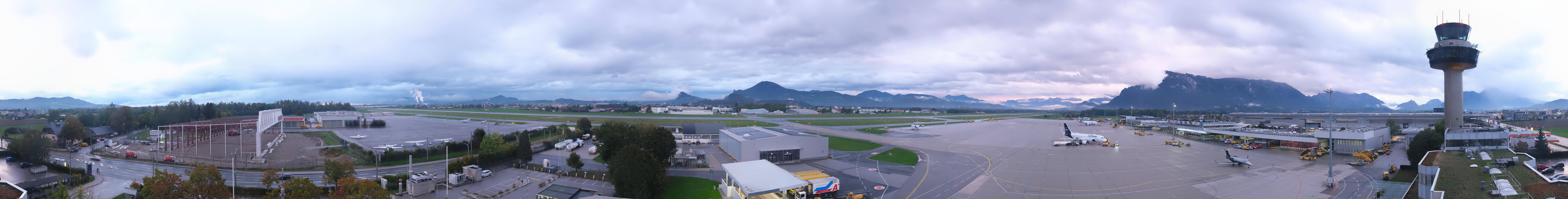 Archiv Foto Webcam Flughafen Salzburg