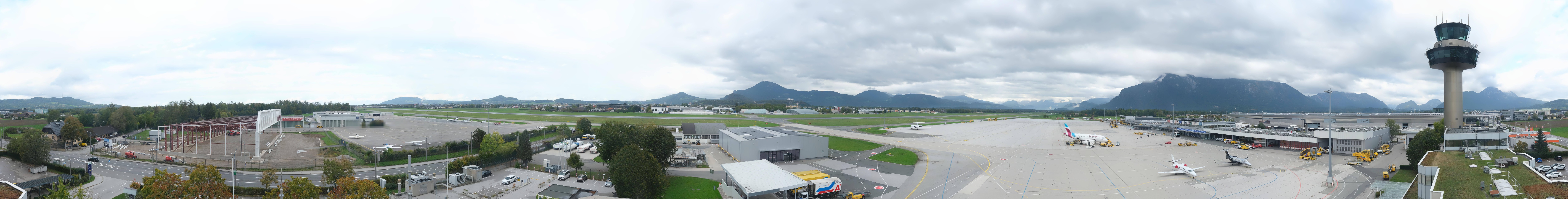 Archiv Foto Webcam Flughafen Salzburg