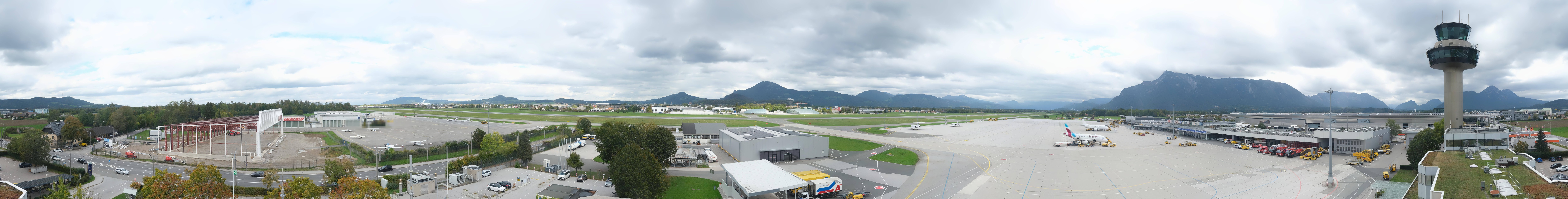 Archiv Foto Webcam Flughafen Salzburg