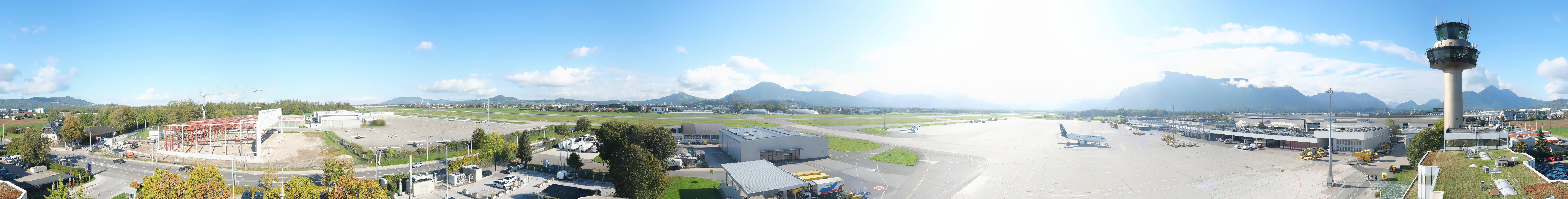 Archiv Foto Webcam Flughafen Salzburg