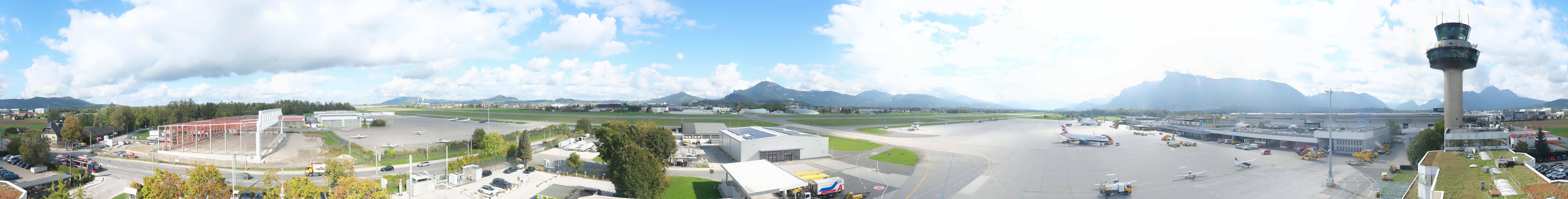 Archiv Foto Webcam Flughafen Salzburg