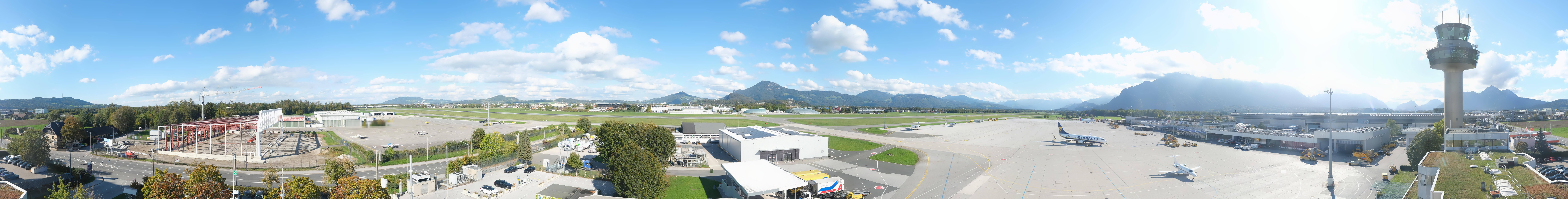 Archiv Foto Webcam Flughafen Salzburg