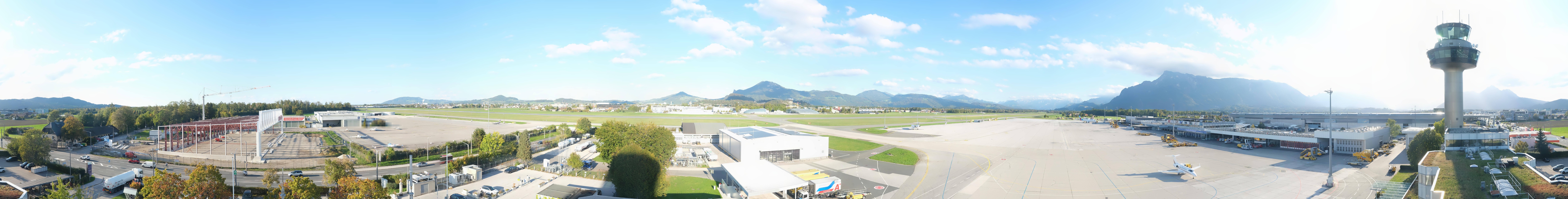 Archiv Foto Webcam Flughafen Salzburg