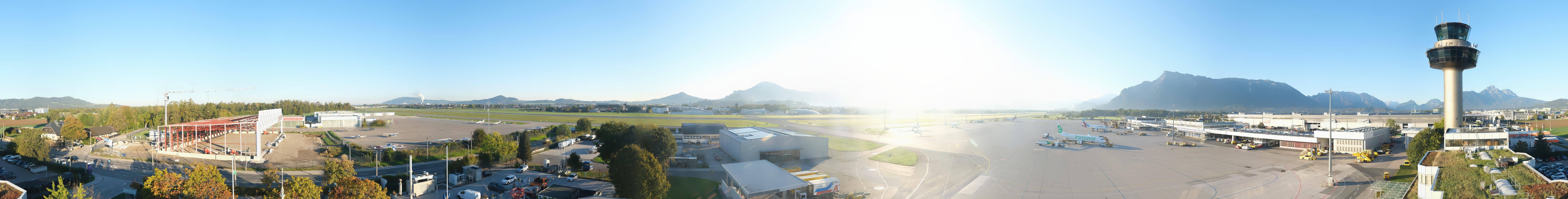 Archiv Foto Webcam Flughafen Salzburg