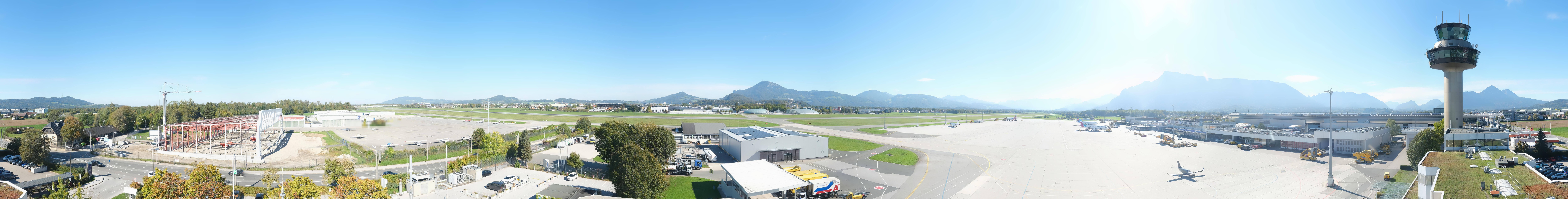 Archiv Foto Webcam Flughafen Salzburg