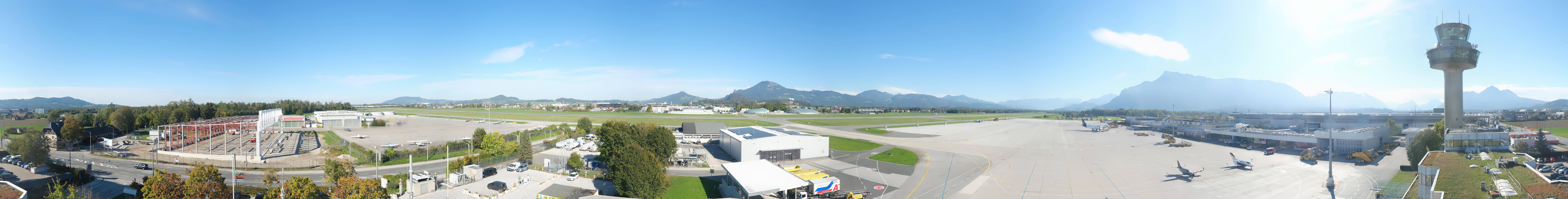 Archiv Foto Webcam Flughafen Salzburg