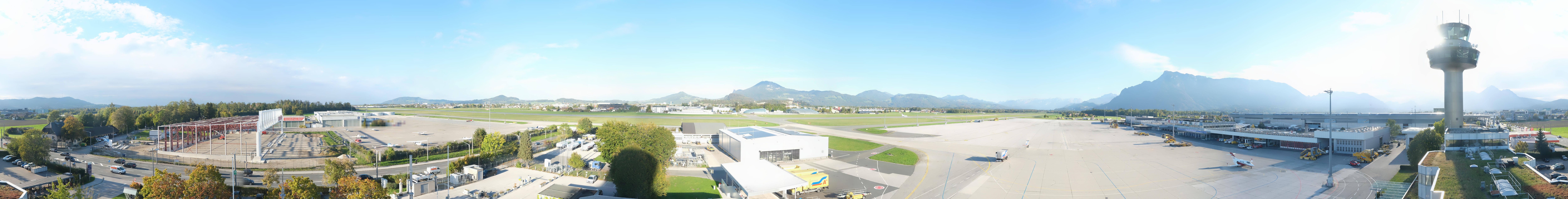 Archiv Foto Webcam Flughafen Salzburg