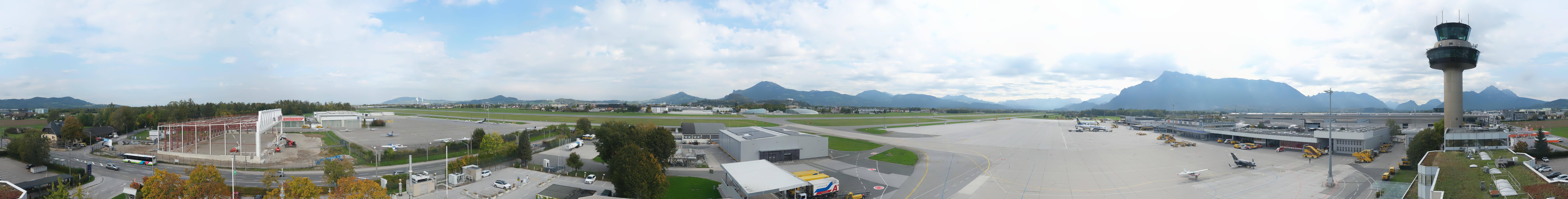 Archiv Foto Webcam Flughafen Salzburg