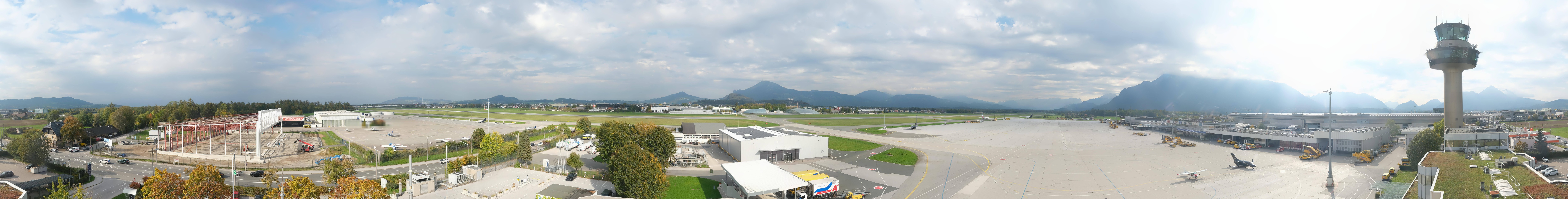 Archiv Foto Webcam Flughafen Salzburg