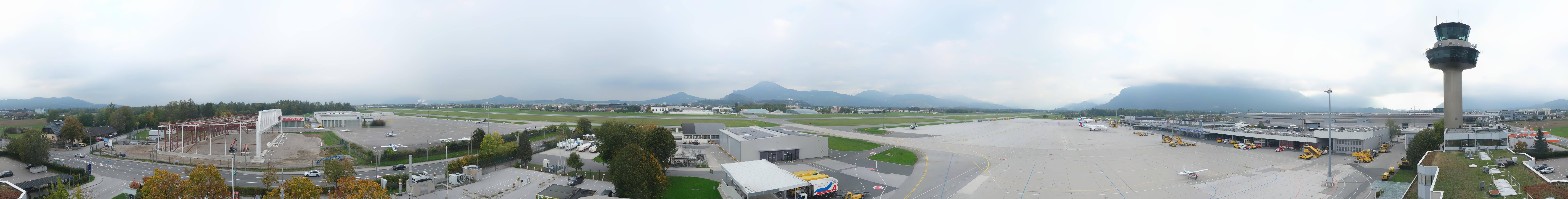 Archiv Foto Webcam Flughafen Salzburg