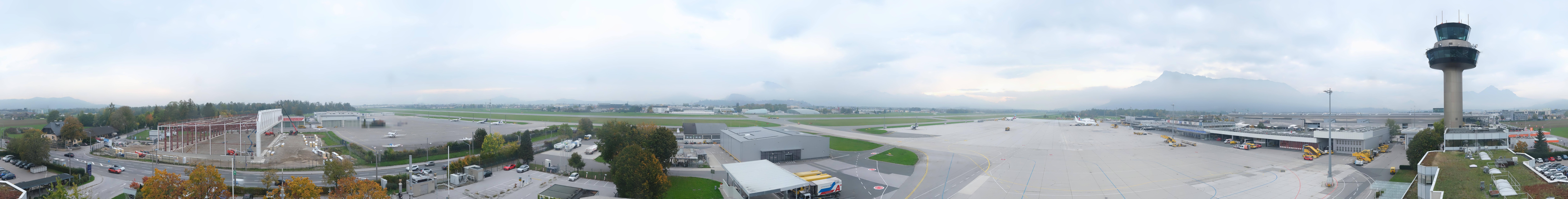 Archiv Foto Webcam Flughafen Salzburg