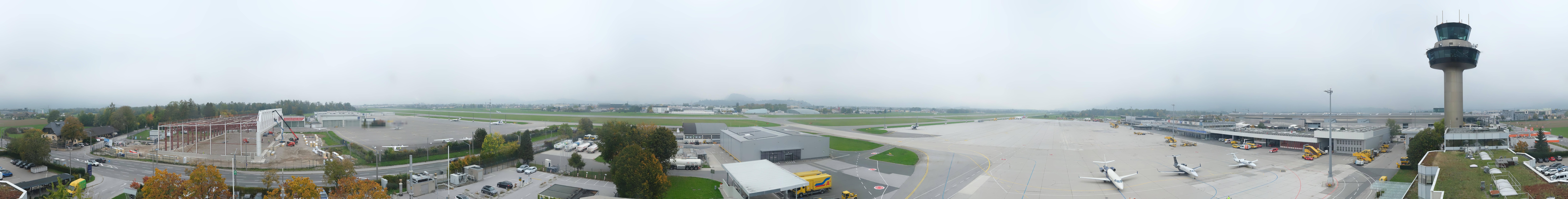 Archiv Foto Webcam Flughafen Salzburg