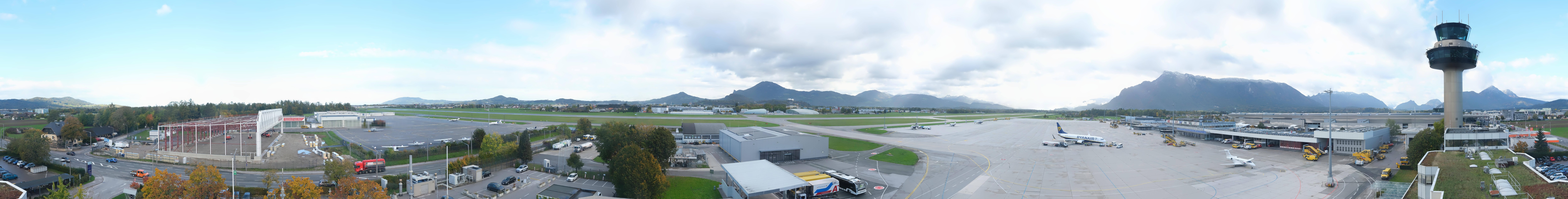 Archiv Foto Webcam Flughafen Salzburg