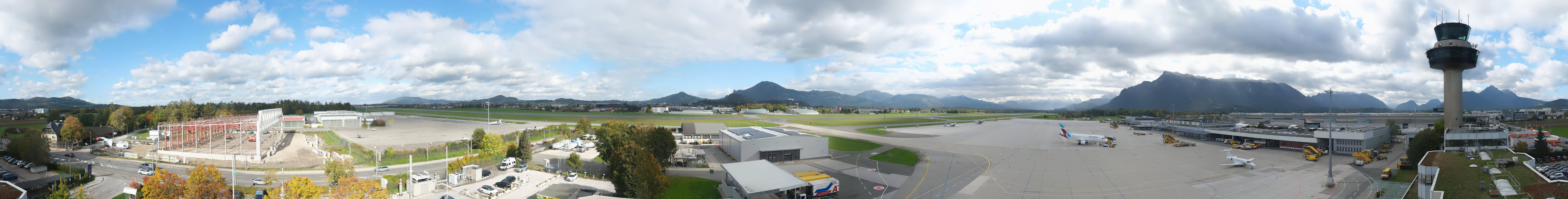Archiv Foto Webcam Flughafen Salzburg