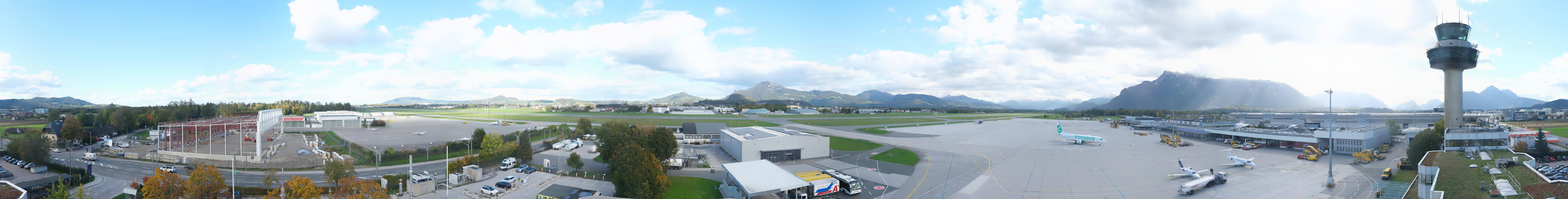 Archiv Foto Webcam Flughafen Salzburg