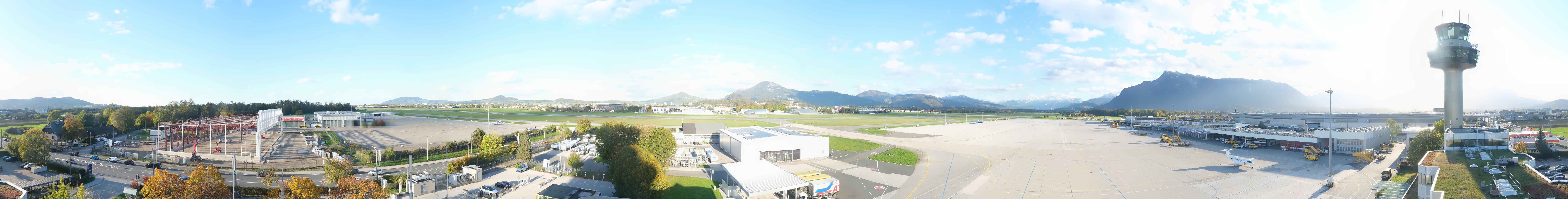 Archiv Foto Webcam Flughafen Salzburg