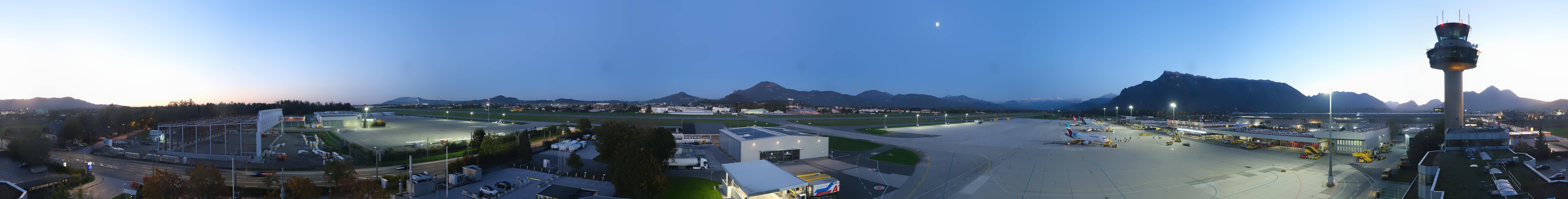 Archiv Foto Webcam Flughafen Salzburg
